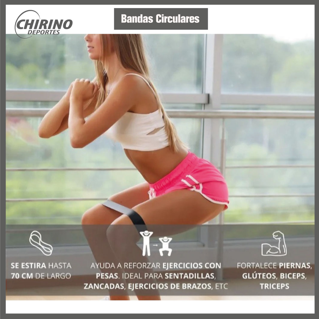 Banda Elastica Ejercicio Circular Tiraband Latex Fitness Gym